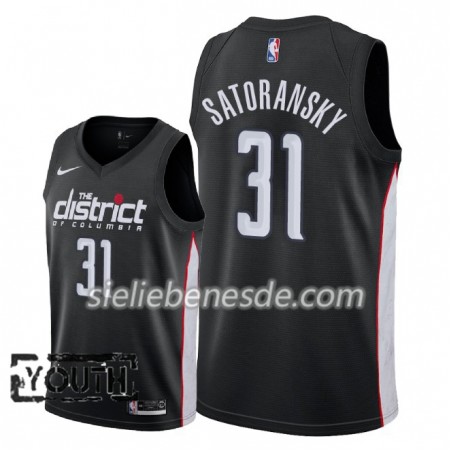 Kinder NBA Washington Wizards Trikot Tomas Satoransky 31 2018-19 Nike City Edition Schwarz Swingman
